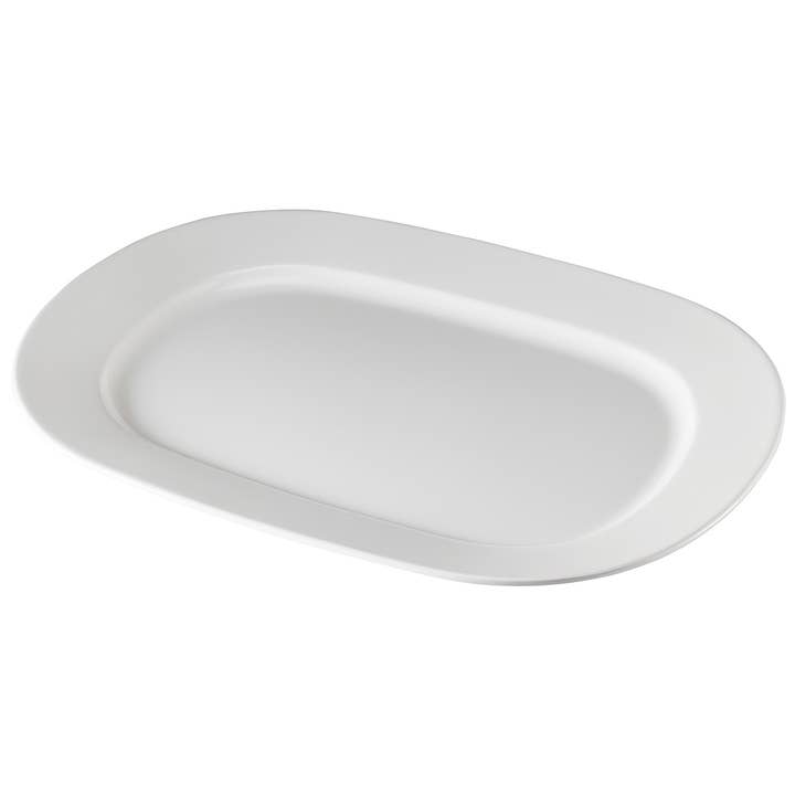 19 1/2" White Serving Platter for wholesale by Gourmac