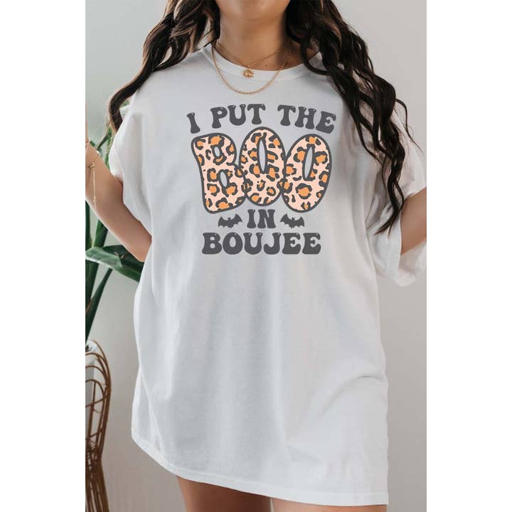 BOO Grafik-T-Shirt für den Großhandel von Jaylanie