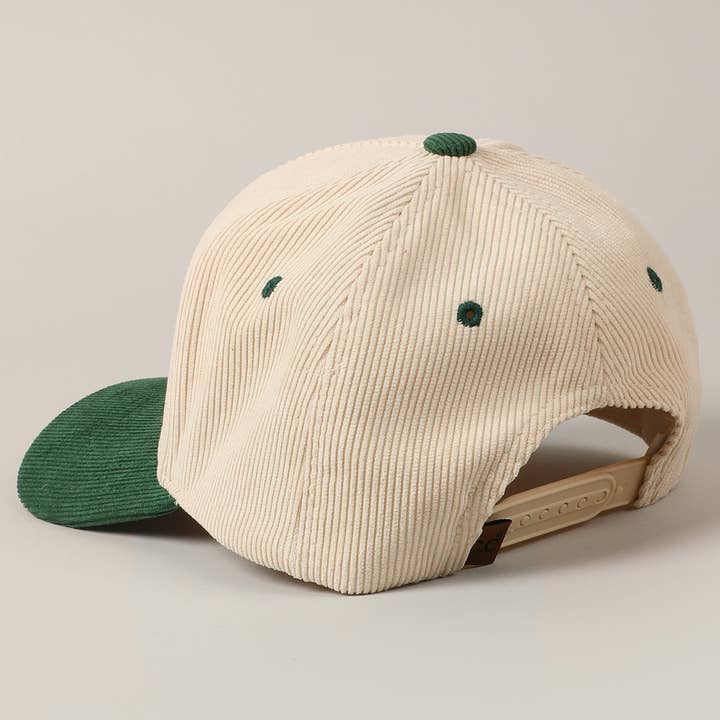 Fashion City - Wholesale Baseball cap – Unisex - Put it on Santa's Tab Glitter Text Corduroy Cap8