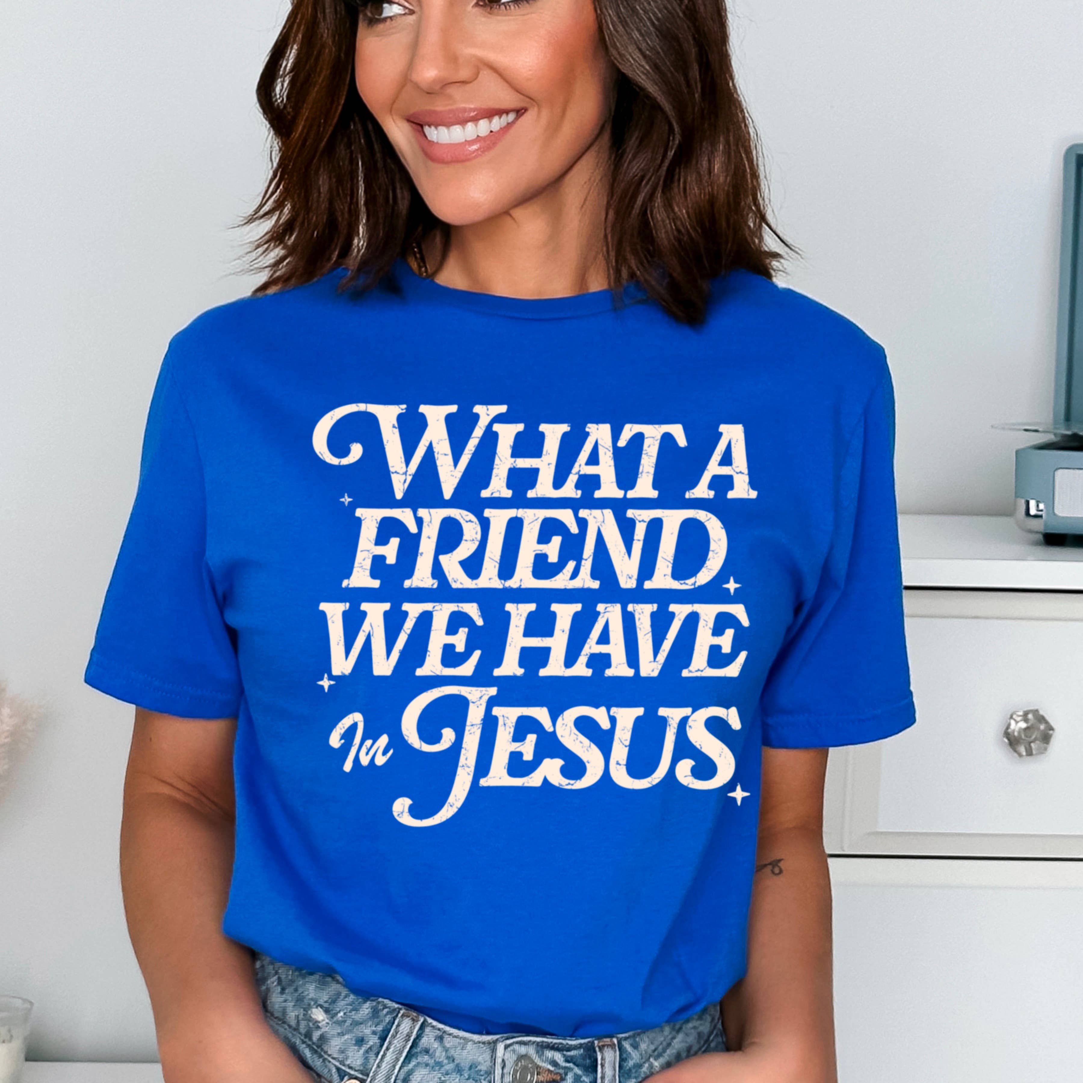 Shoppe SHC - Wholesale T-Shirt (Graphic) - Women's - What A Friend We Have In Jesus Graphic Tee |  Gildan20