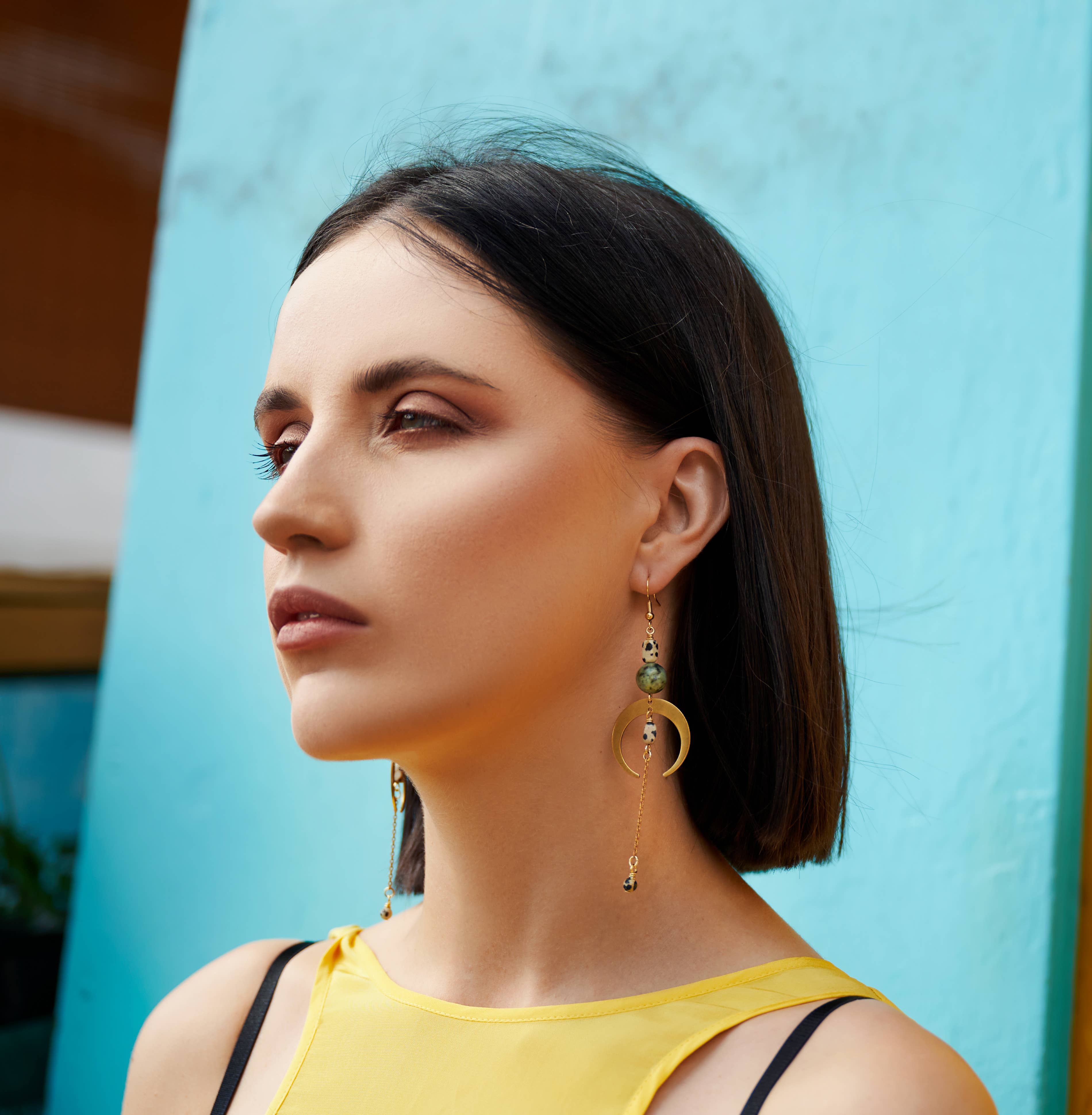 XTRA by Stacey - Wholesale Dangle Earrings - The Sasha Earring - African Turquoise6