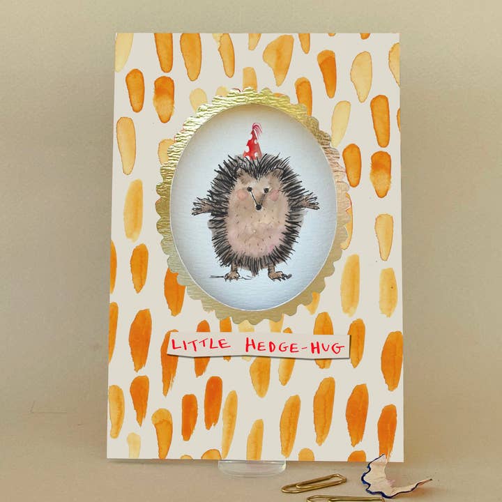 Carte de vœux 'Petit câlin de hérisson' FP3638 pour la vente par Poet and Painter