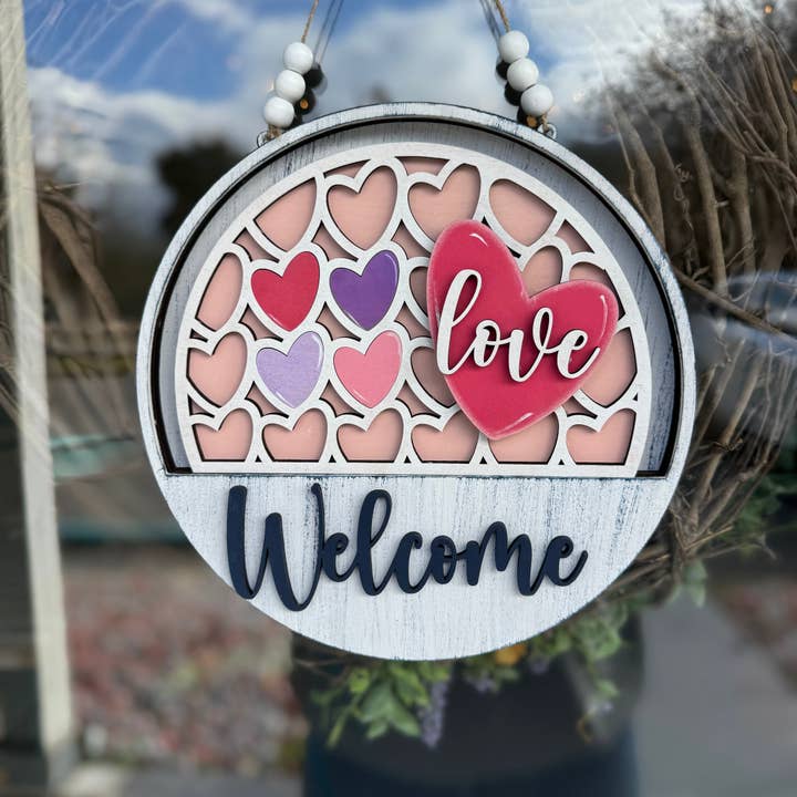Drop in Hearts and Love 3D Laser Project- G327 for wholesale by Paisley Grace Makery