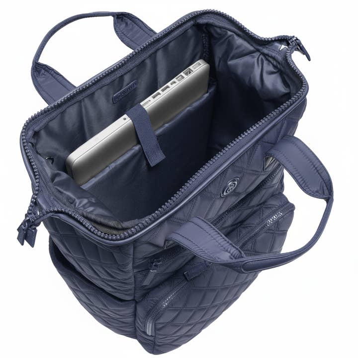 Magid - Wholesale Backpack - Women's - Joan & David Diamond Quilted Puffer Nylon Square Laptop Backpack23