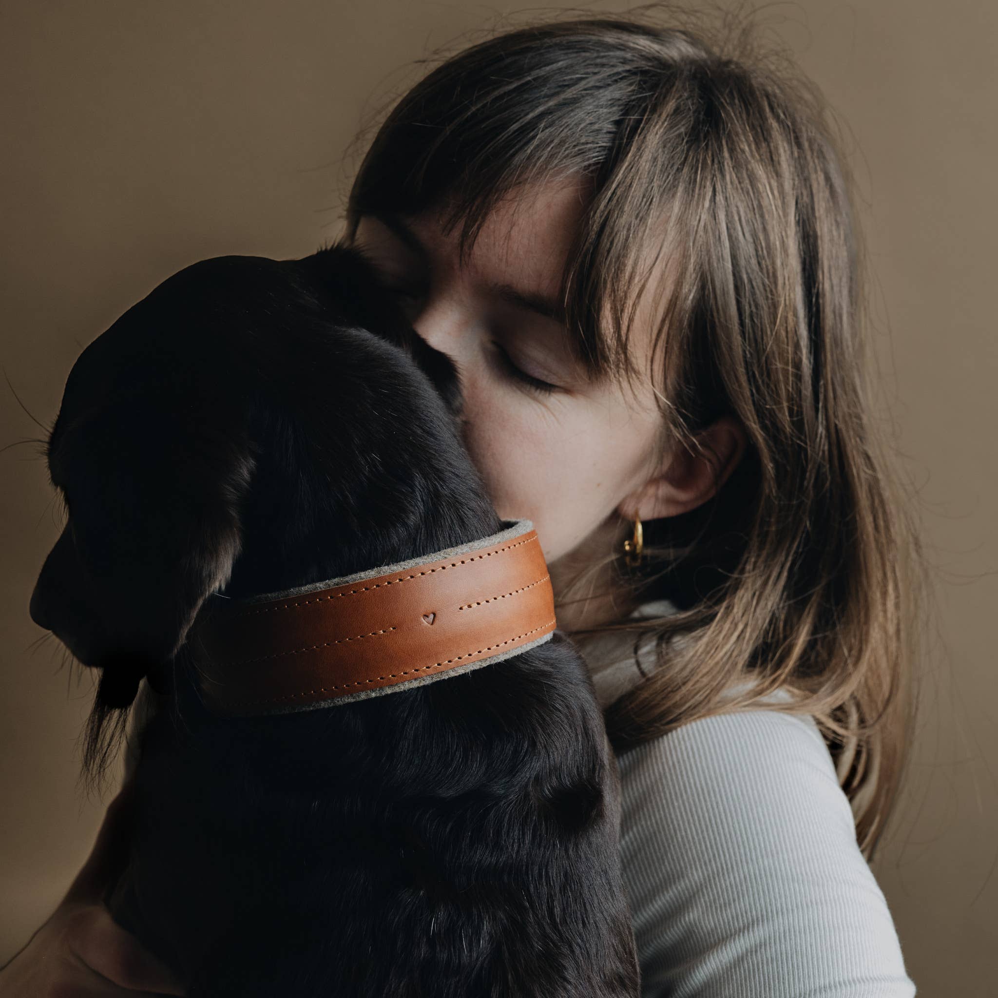 BAND&ROLL – wholesale Pet collar – Dog – Wool Padded Wide Dog Collar. Pine7