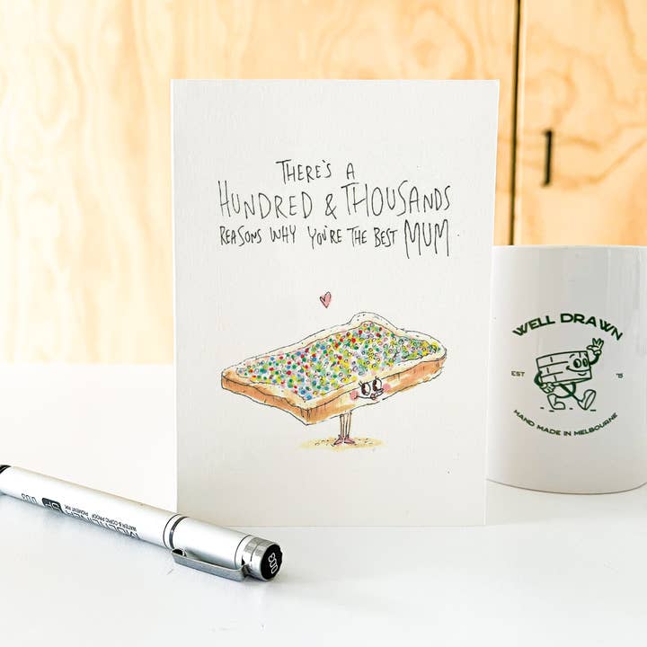 Well Drawn – wholesale Mother’s Day card – There's a Hundred and Thousands of Reasons why you're the Best Mum5
