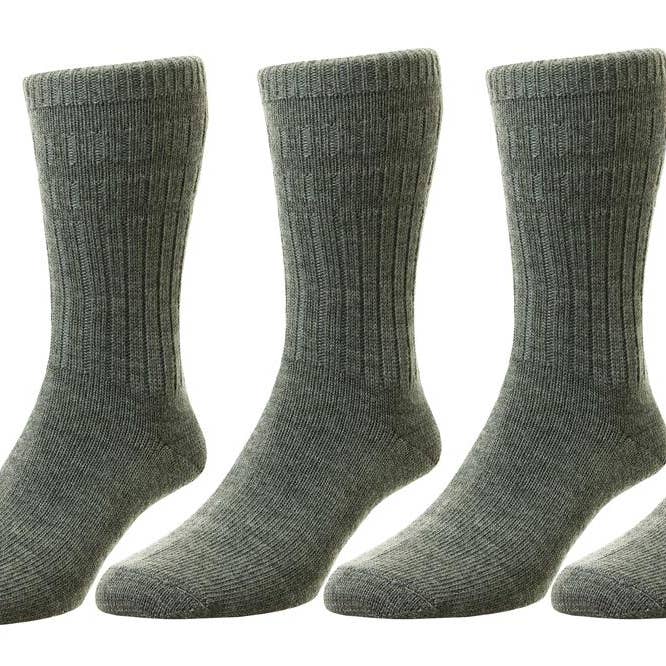 Men's Non-Elastic Softop Thermal Wool Socks (HJ95), Multiple Colour Options for wholesale by Brooklyn Big & Tall