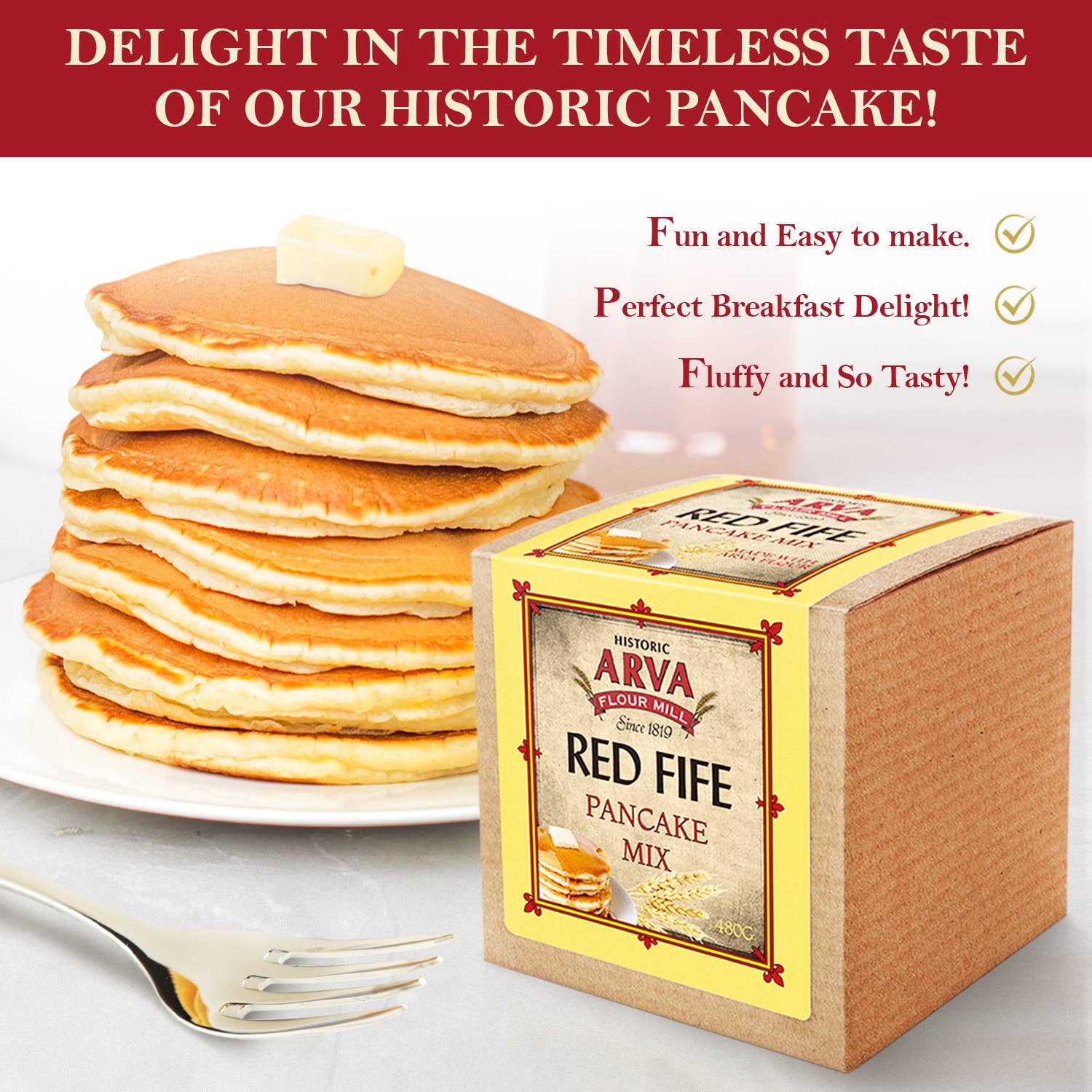 Arva Flour Mills - Wholesale Pancake Mix - Arva Red Fife Pancake Mix0