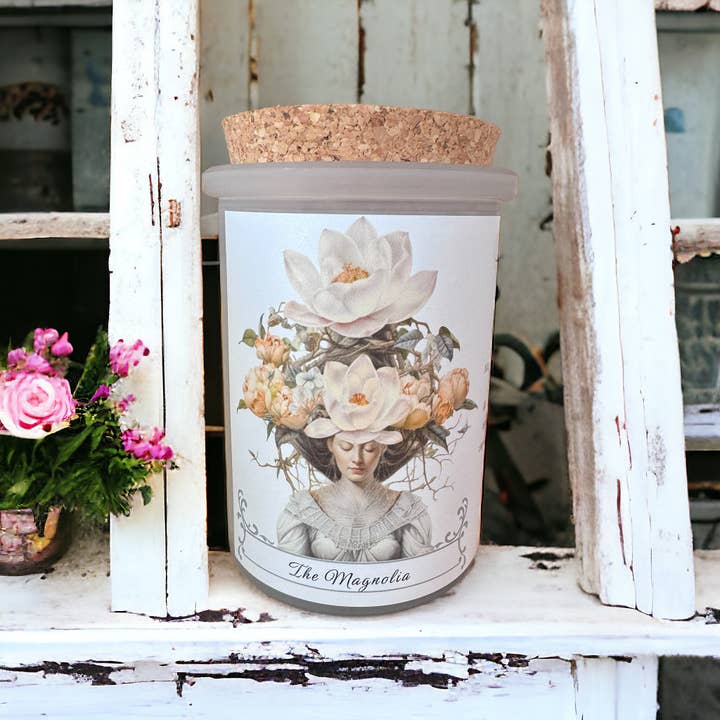 Montana Farmacy - Vente Bougie en bocal - Bougie Flower Power © - Fleurs de magnolia botaniques vintage 3