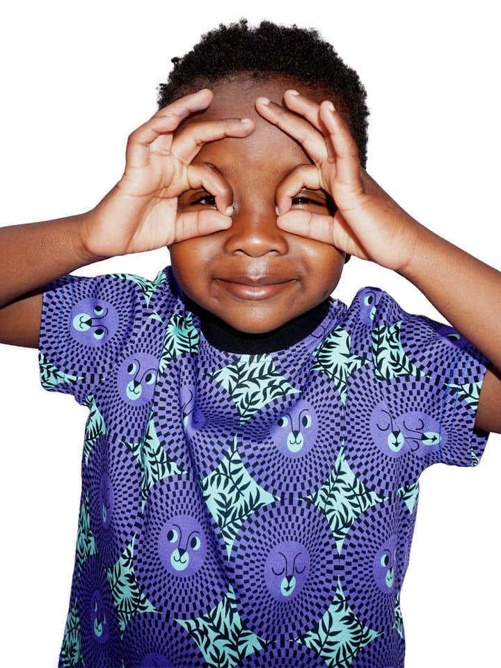 Unisex Lion Sweatshirt in Green and Purple for wholesale by Tilly & Tojo