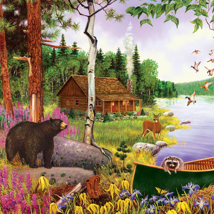 Bear Lake (tray) 35pc puzzle for wholesale by Outset Games and Cobble Hill Puzzles