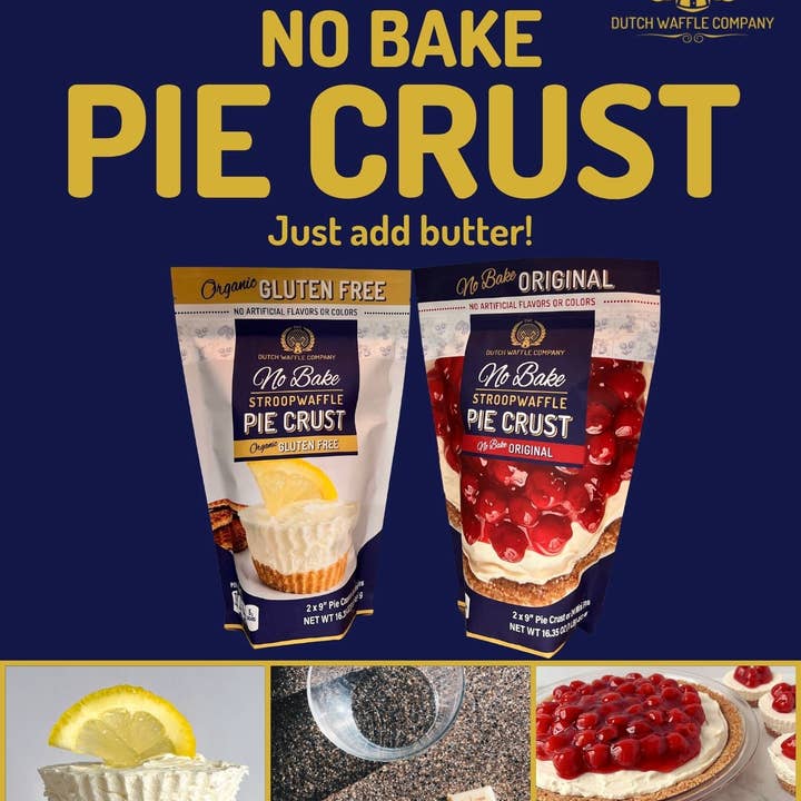 Dutch Waffle Company Stroopwafel Cookie - Wholesale Cookie Mix - Easy & Quick No-Bake Stroopwafel Pie Crust 4