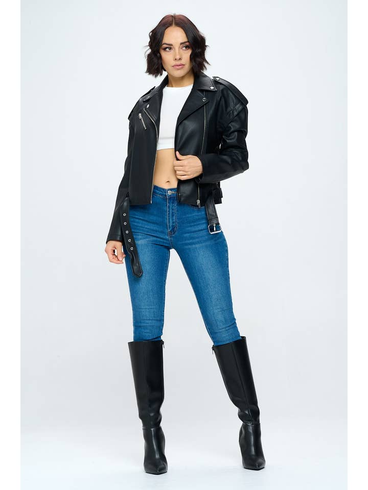 Chocolate USA - Wholesale Leather Jacket - Women's - PU JACKET MJ5230