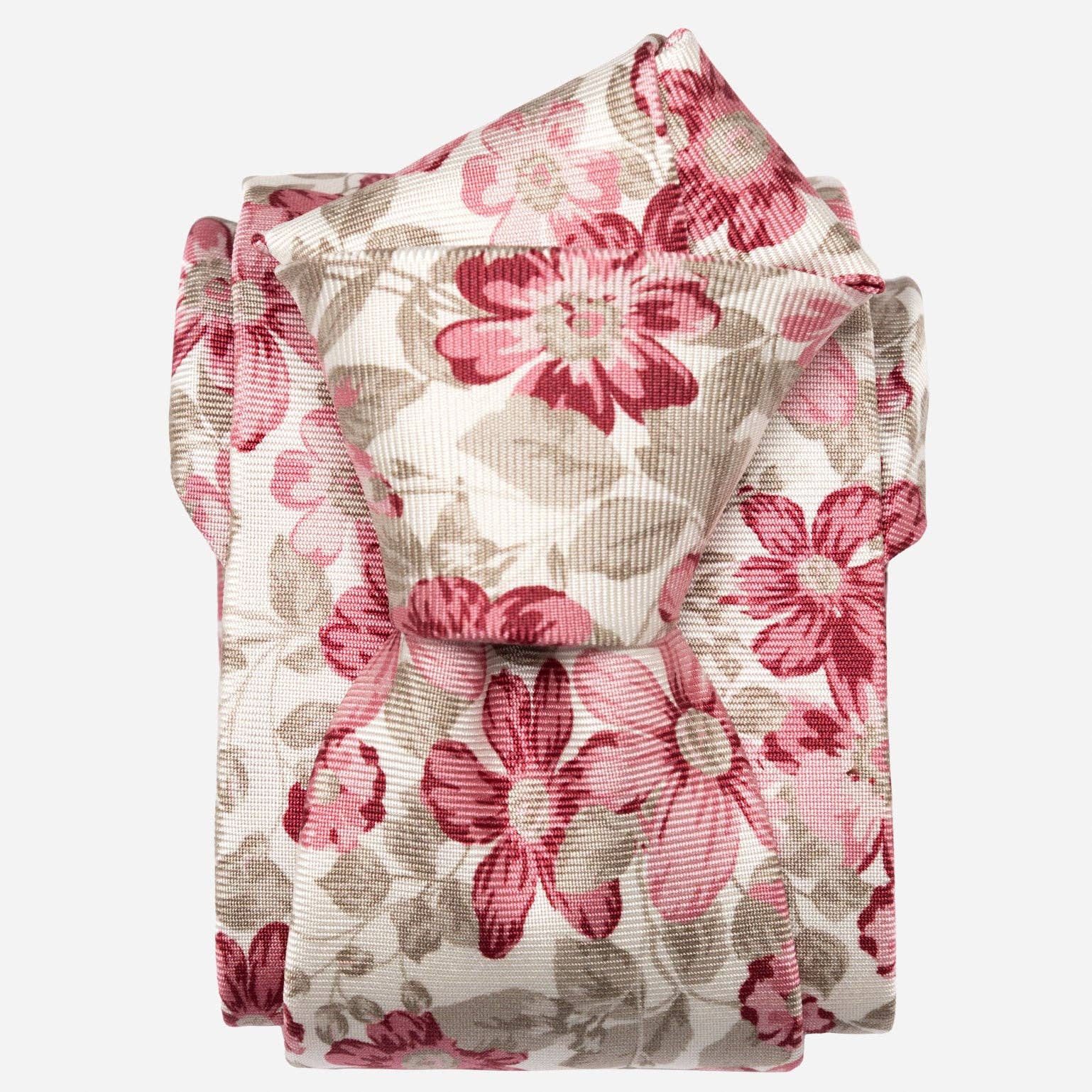 Elizabetta Made in Italy USA - Wholesale Necktie - Men's - Altamura - Printed Silk Tie - Pink0