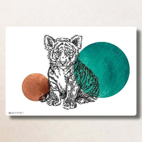 Tovaglietta XL Little Tiger per la vendita all'ingrosso da parte di Bijzondere Kaartjes