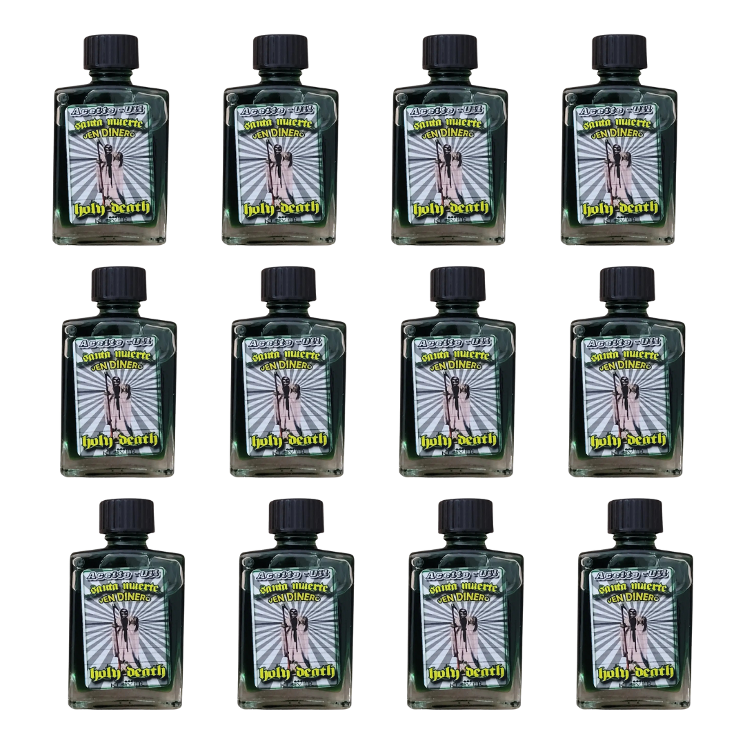 Botanica Luz Del Dia Inc - Vendita all'ingrosso Attrezzatura per meditazione - Olio Holy Death Money Come Spell - Bottiglia da 1 fl oz1