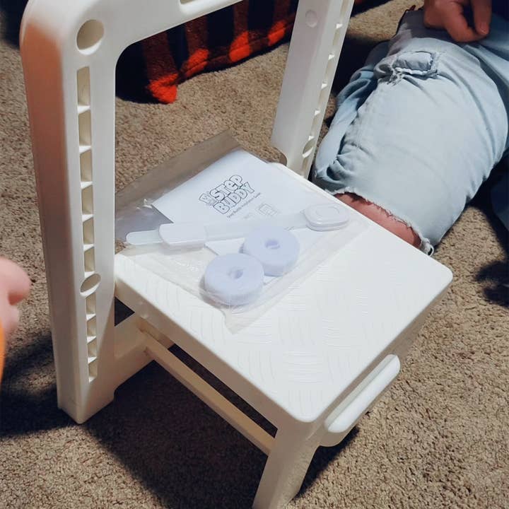 Step Buddy - Wholesale Potty Supplies - Kids & Baby - Kids Folding Step Stool - Space-Saving, Attaches to Cabinet14