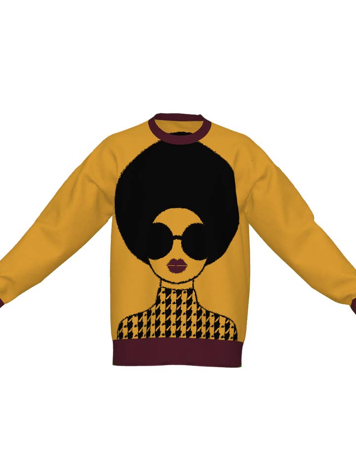 DUA MENKA - Wholesale Knit Sweater - Women's - Angi Diva Knit Sweater - Yellow2