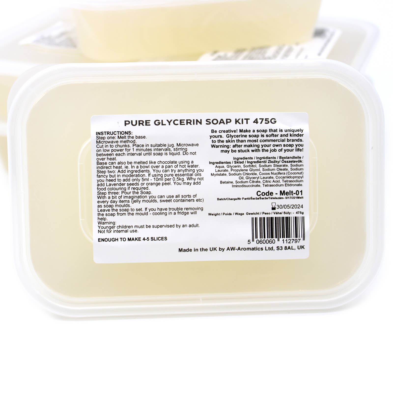 Ancient Wisdom – wholesale DIY craft kit – Melt and Pour 475g Soap Kit2