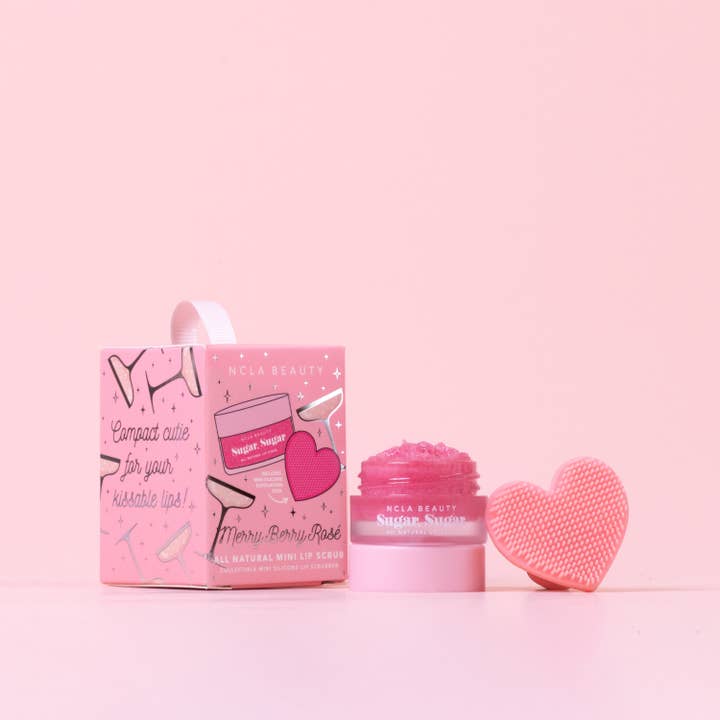 Merry Berry Rose Lip Scrub Gift Set for wholesale by NCLA Beauty