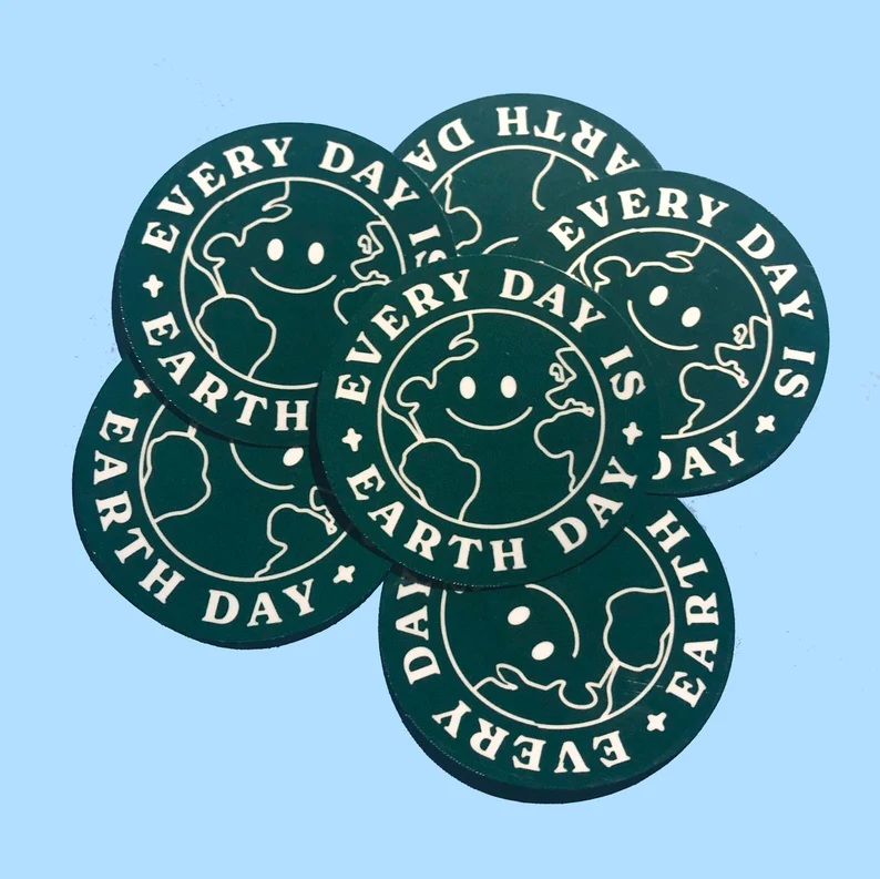 Societal Stickers - Vente Autocollant - Sticker Jour de la Terre Chaque jour0