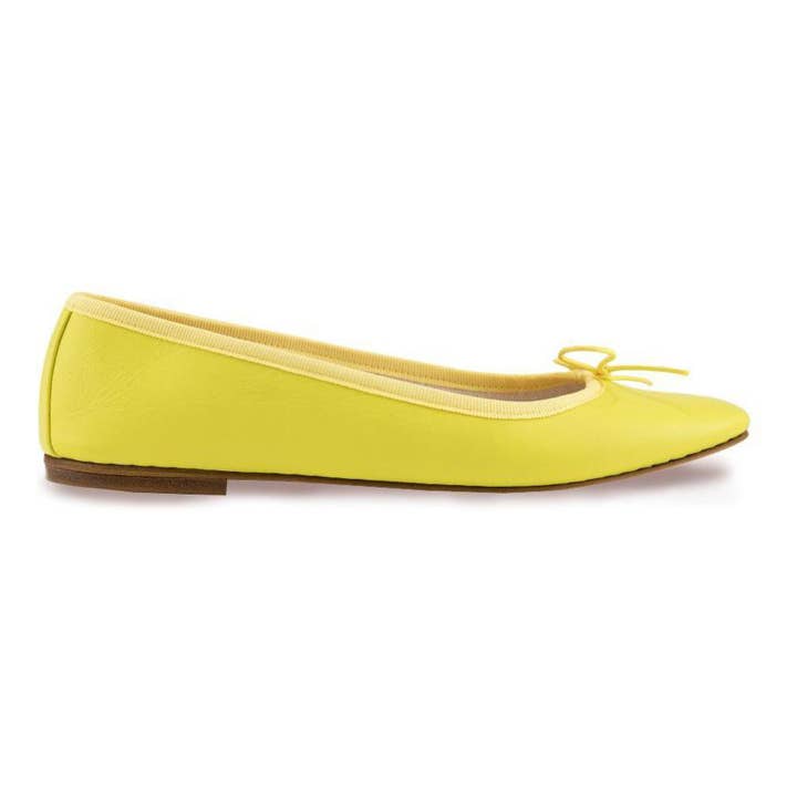 NICOLE Ballerina in Yellow Nappa for wholesale by Spelta Milano