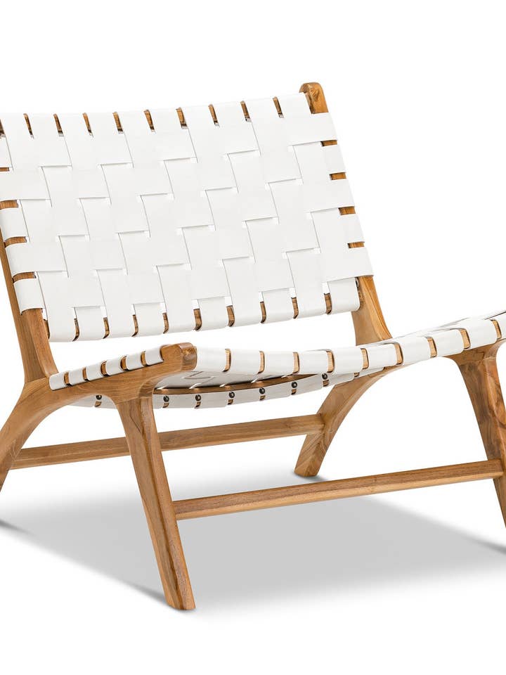 Wood chair And Braided Leather from Morocco Armchair In Wood for wholesale by Mikwi