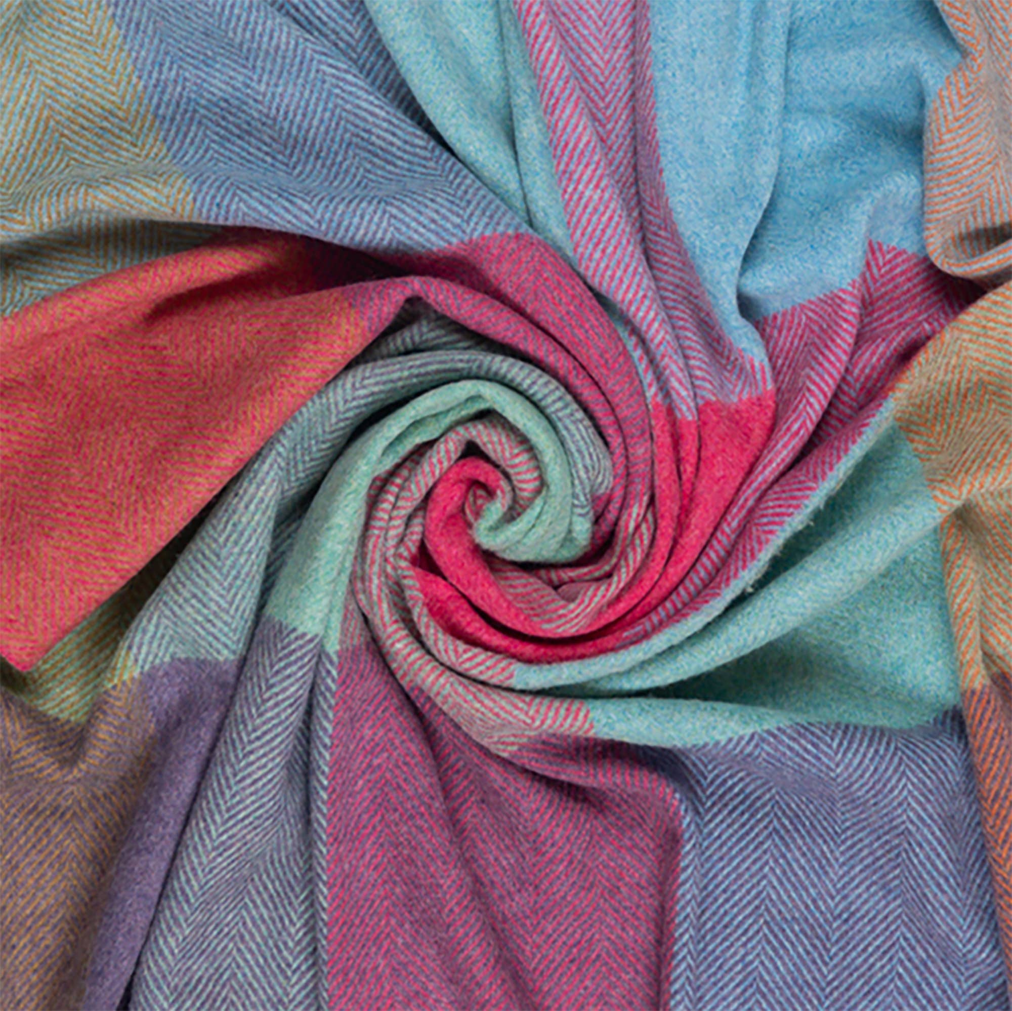 Prince of Scots - Vendita all'ingrosso Plaid - Southampton Home - Coperta geometrica in lana merino (caleidoscopio)4