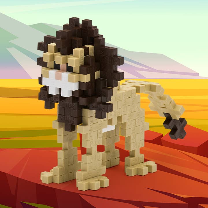 Plus-Plus USA - Wholesale Build-a-Toy - Kids - Tube - Lion1