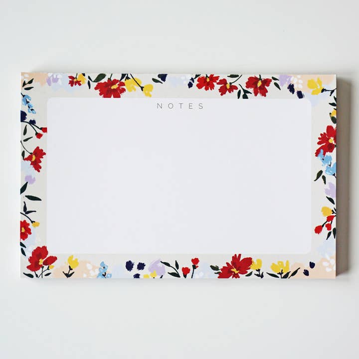 Bloc Notebook vierge Floral Neutrals pour la vente par Ginably