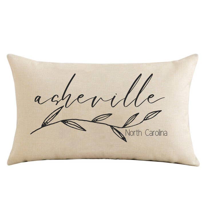 City and State Vine Pillow - Custom Town Home Decor for wholesale by LuckTen
