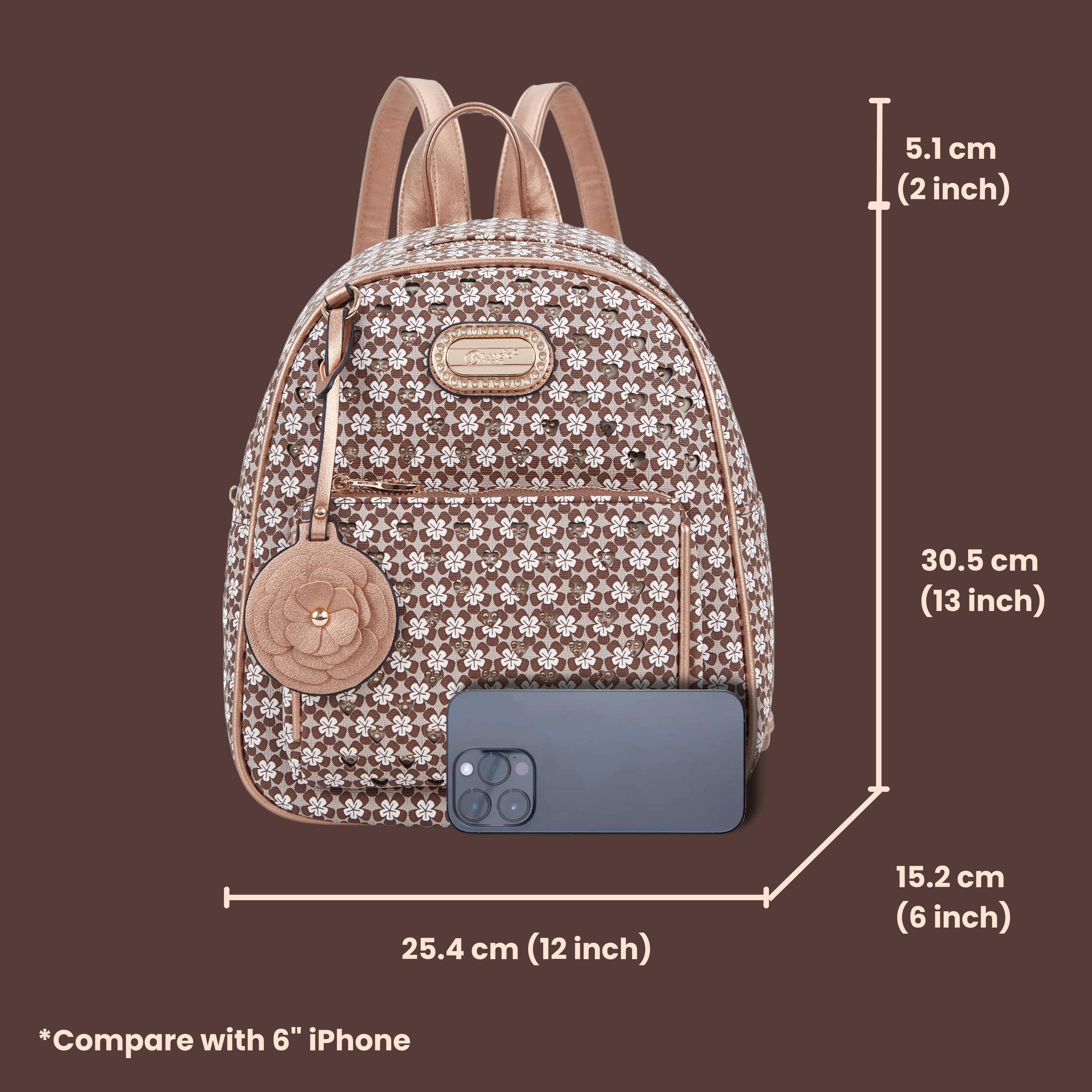 Brangio (Italy) Company Inc. - Wholesale Rugzak - Dames - Brangio Italië Floral Harmony Designer Rugzak6