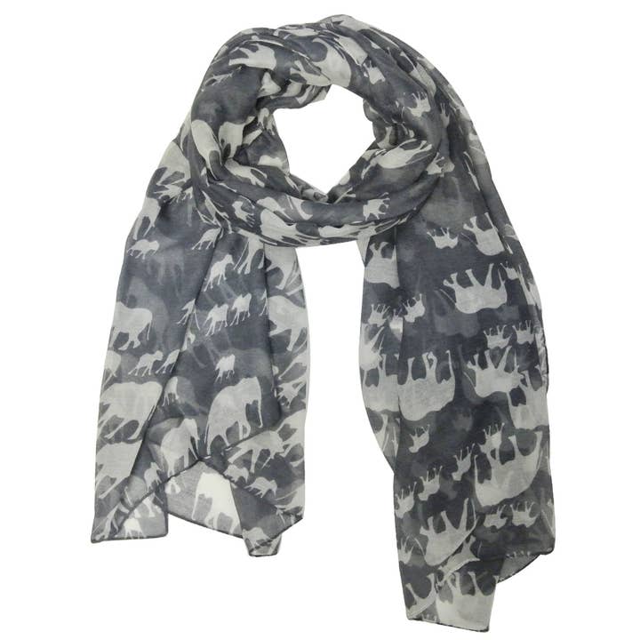 Wrapables.com - Wholesale Scarf - Women's - Wrapables Elephant Print Scarf Wrap