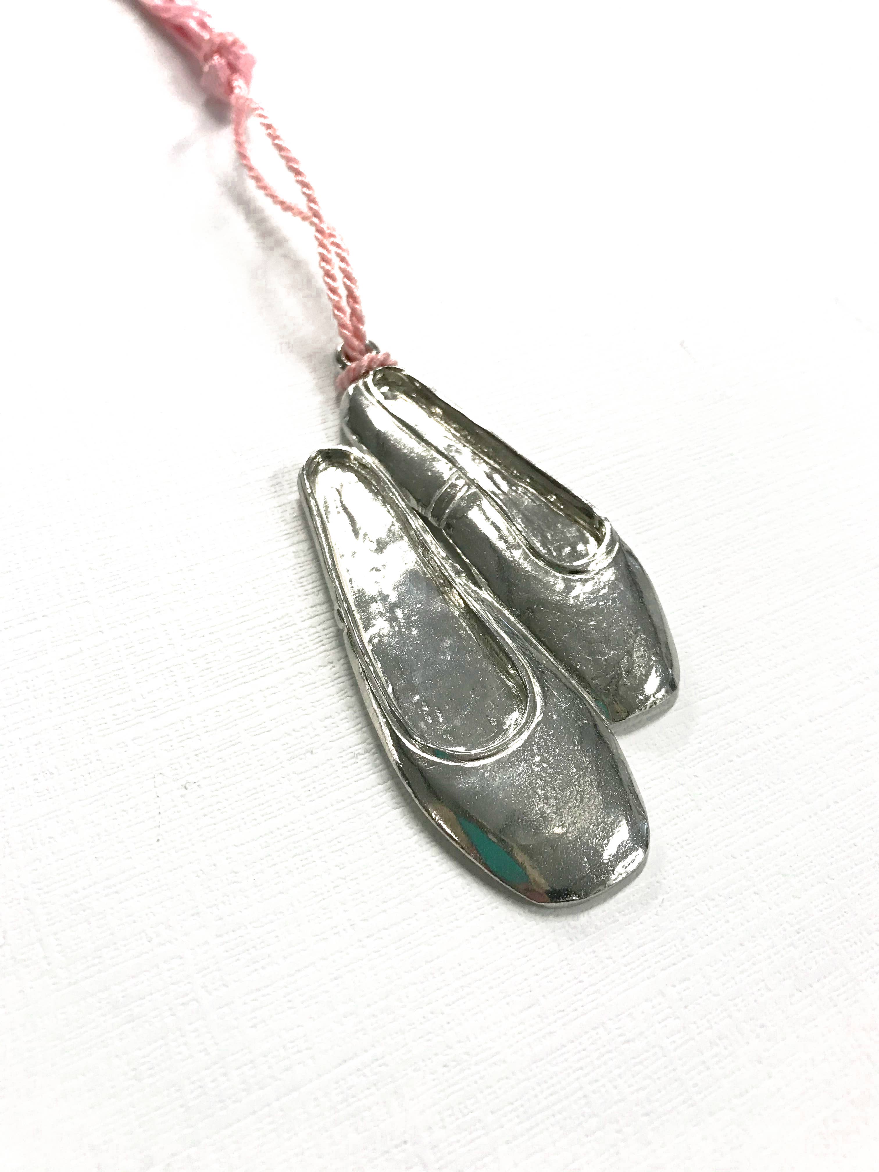 House of Morgan Pewter - Wholesale Ornament - Ballerina Ballet Shoes Christmas Ornament Dance Recital Gift4