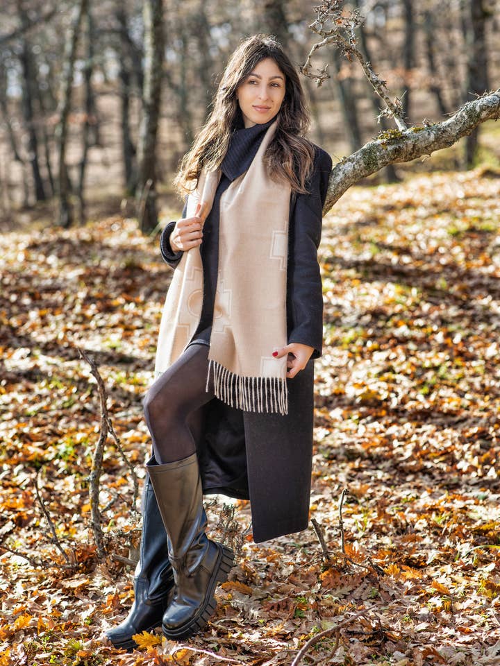 100% Baby Alpaca Chakana tørklæde. for engroshandel hos Luxalpaca di R.T.