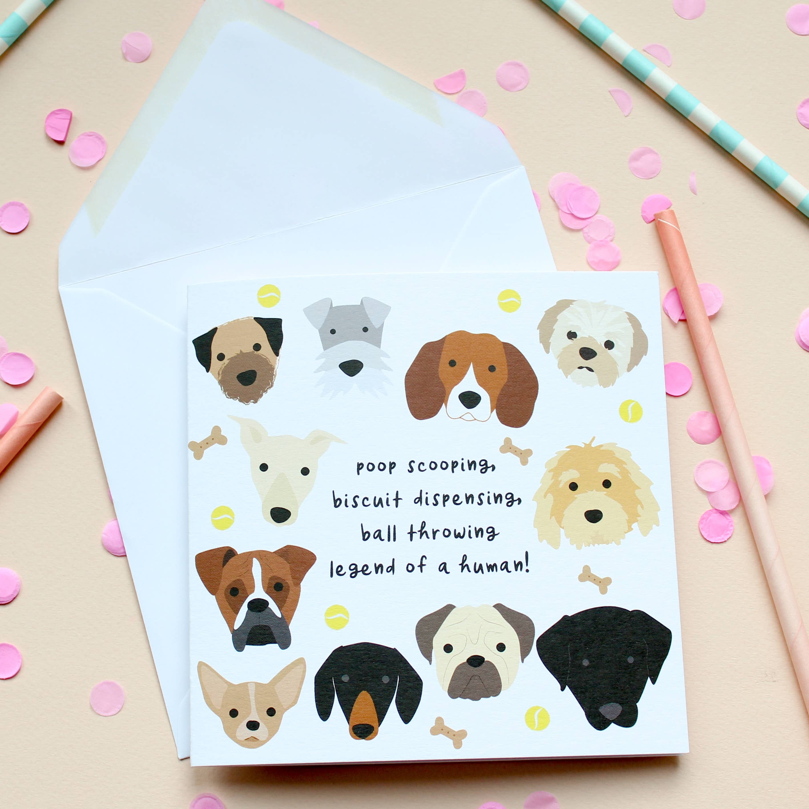 Heather Alstead Design Ltd – wholesale Birthday card – Poop Scooping Legend - Fur Baby Card0