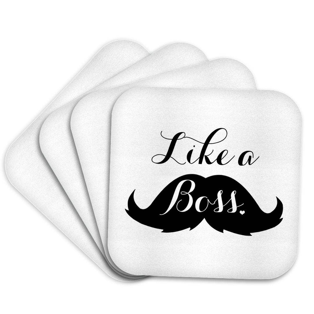 3dRose - Wholesale Coasters - 3dRose, Like a Boss Mustache, Coaster7