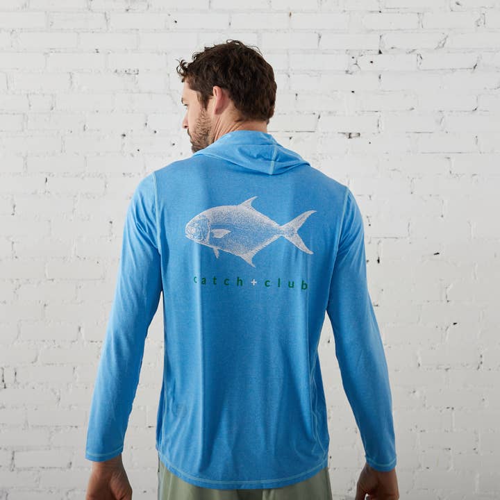 Performance Hoodie Indigo for wholesale by CATCH + CLUB