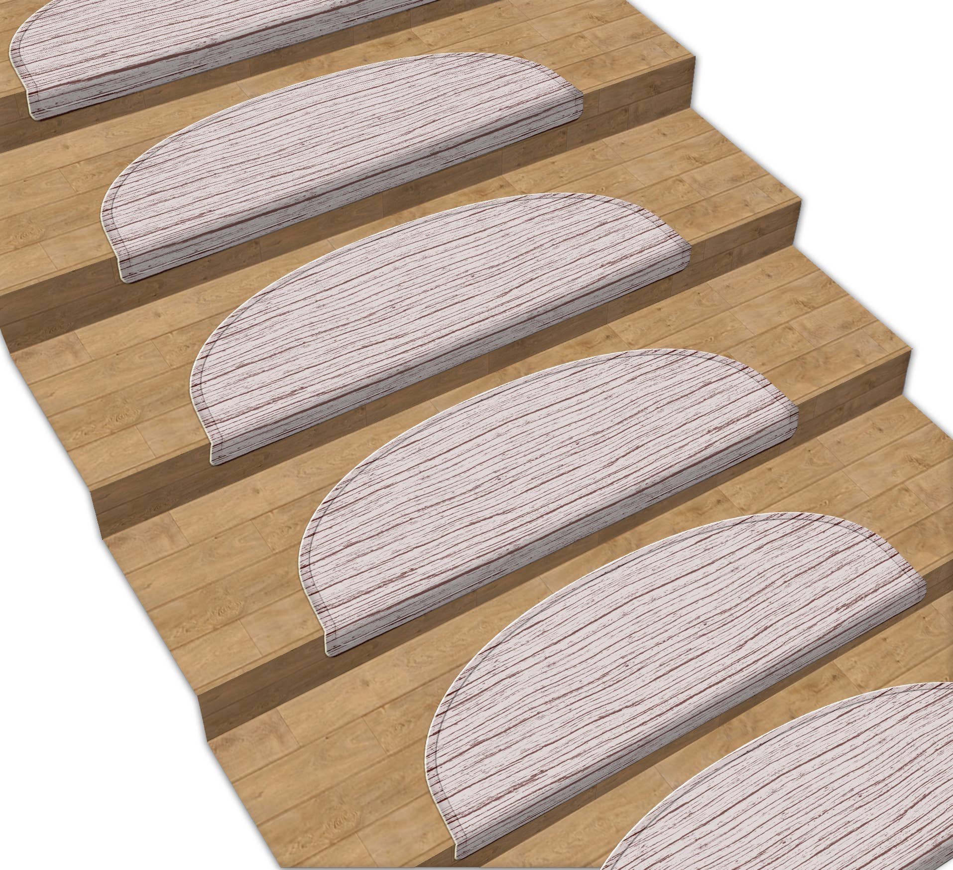 Vitaus - Wholesale Traploper - Vitaus 16 Trapvloerkleed Set Wooden Way 30200