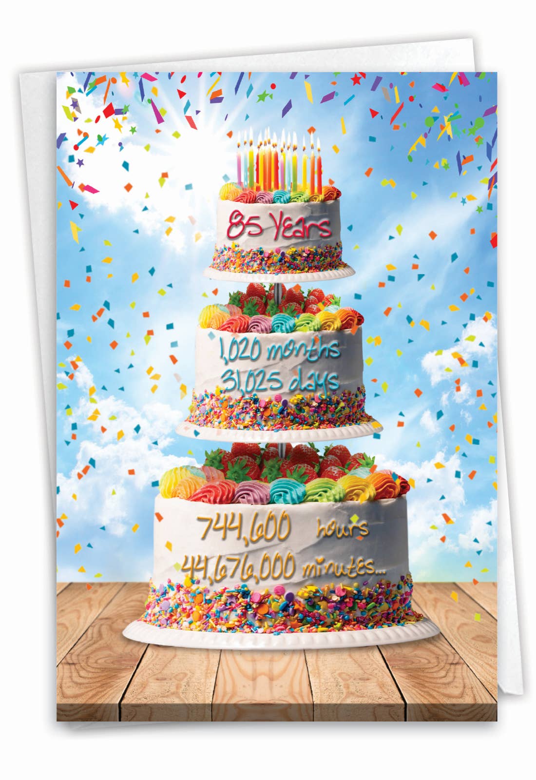 NobleWorks – Engroshandel Fødselsdagskort – Fødselsdag kort - 85 års tid tæller4