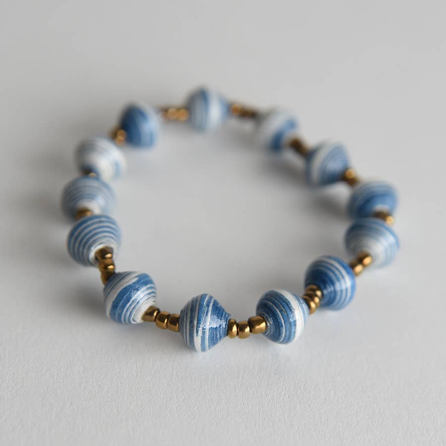 Project Have Hope - Vendita all'ingrosso Bracciale con perline - Bracciale in carta elasticizzata a righe9