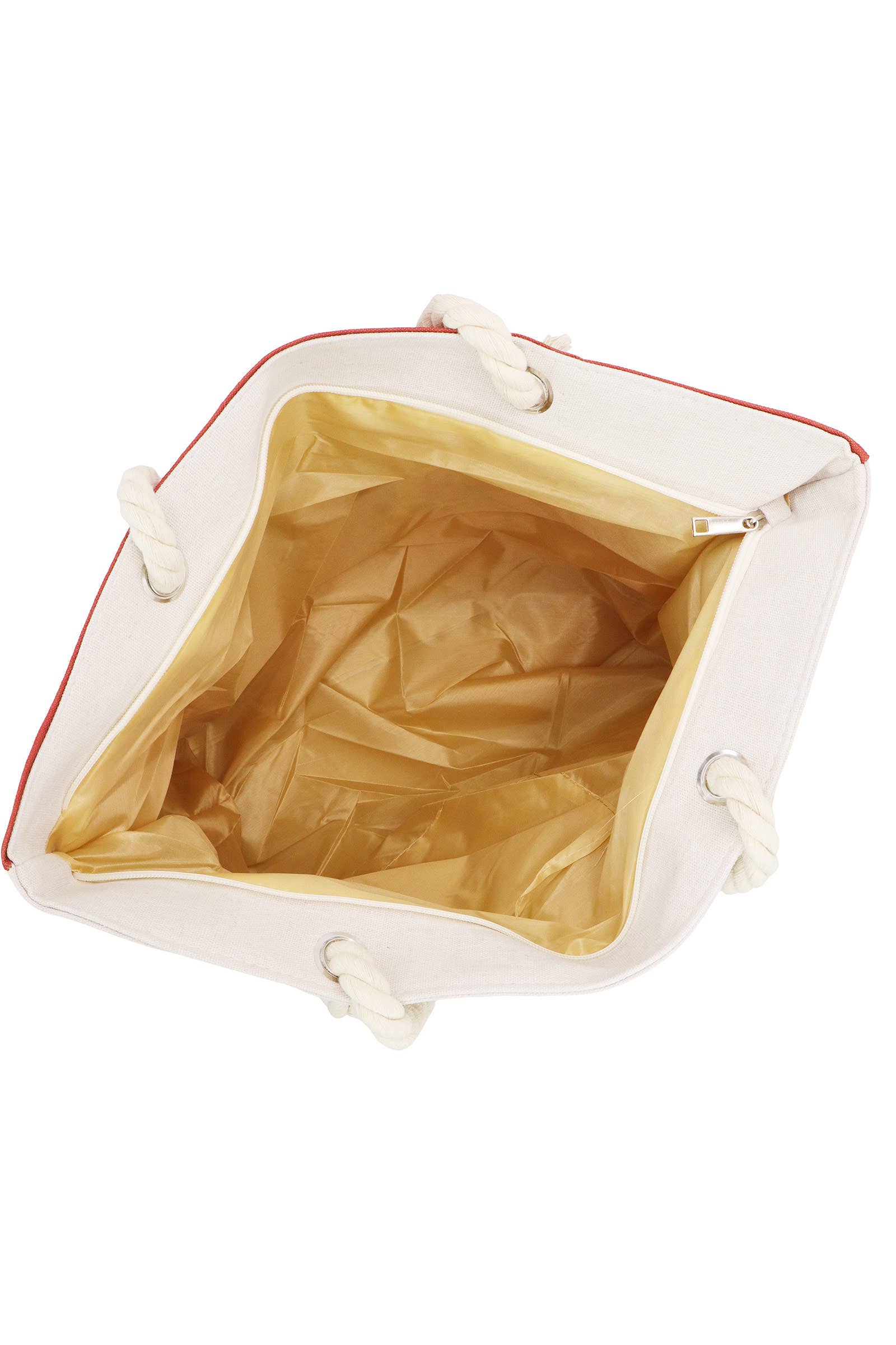 DARK RED Guadalupe Virgen Mary Zippered Canvas Tote Bag for wholesale on Faire6