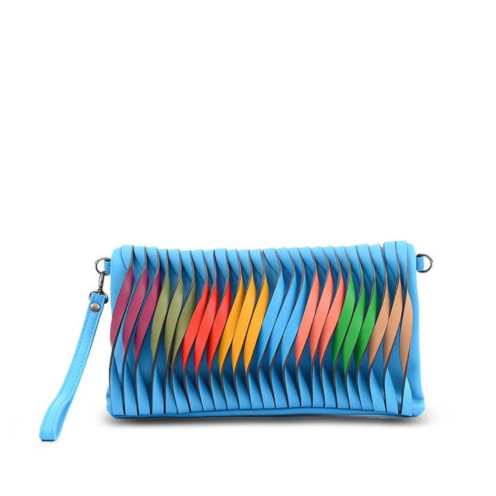 Regnbue Håndledsrem / Crossbody Clutch for engroshandel hos Mellow World