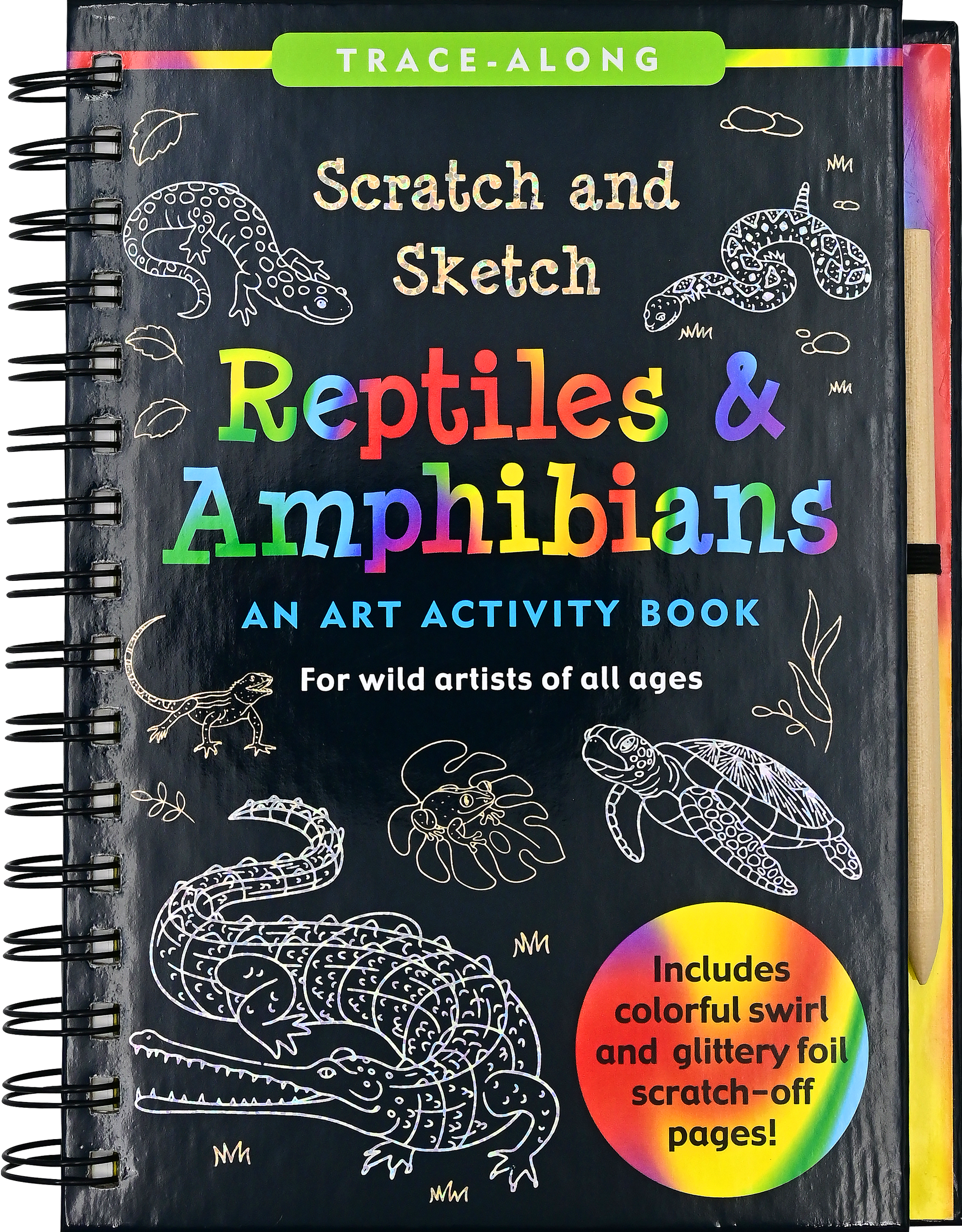 Peter Pauper Press - Wholesale Sketchbook/Sketchpad - Reptiles & Amphibians Scratch and Sketch0