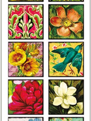 QT-30 Summer Wildflowers Stickers for wholesale by Violette Stickers