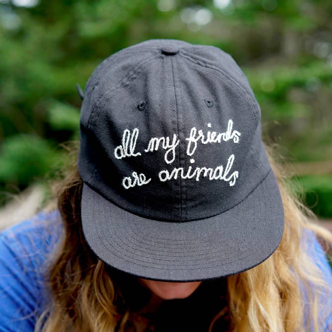 all my friends are animals® - Wholesale Baseball cap – Unisex - all my friends are animals® Original Script Hat3