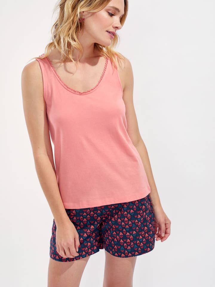 P22 GOA PEACH TANK TOP for wholesale by La Fiancee