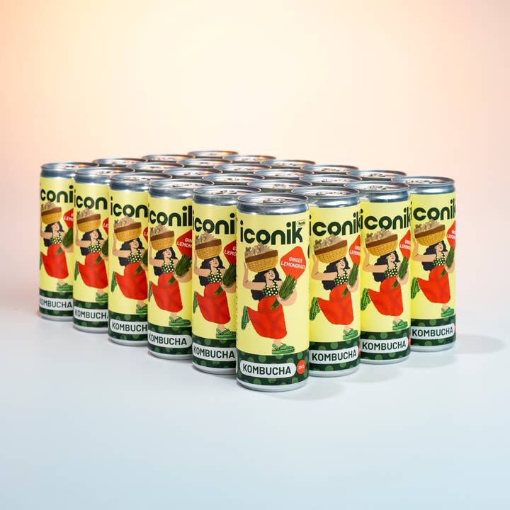 ICONIK Foods - Vente Kombucha - Kombucha ICONIK Foods - Gingembre et citronnelle
