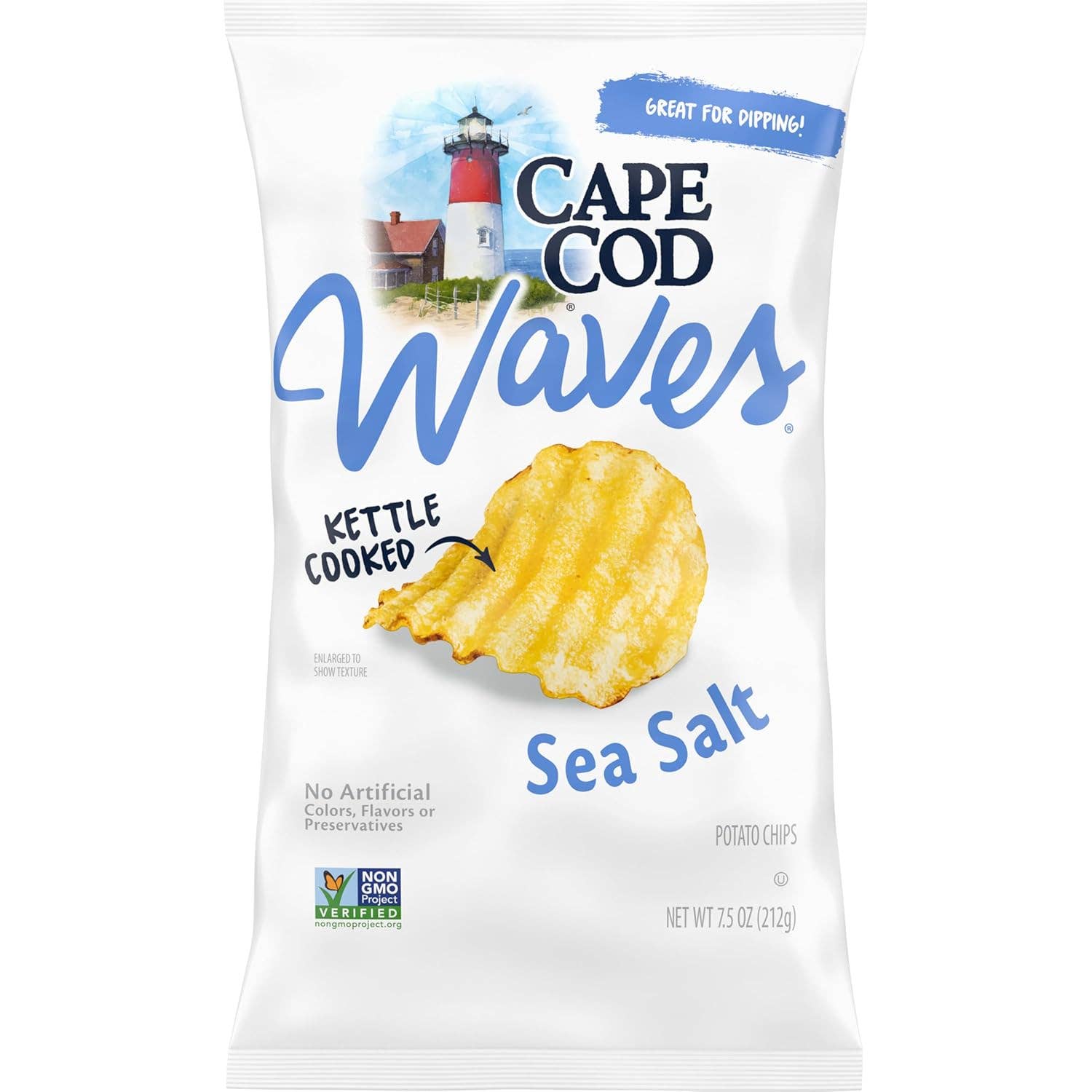 L&F Universal Goods - Wholesale Chips - Cape Cod Waves Sea Salt 12/7.5oz0