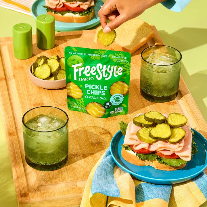 Freestyle Snacks - Wholesale Chips - Classic Dill Pickle Chips (6 Pack)1